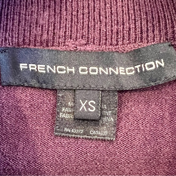 French Connection Cowl Neck Sweater, purple, size XS - Picture 9 of 10